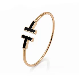 купить Браслет бренда Tiffany&Co. T Wire Onyx 64028685 в Москве