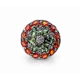 купить Кольцо бренда Gianni Lazzaro с цветными сапфирами в Москве