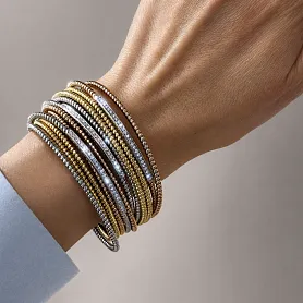 купить Золотой браслет с природными бриллиантами 0,78 к-т в Москве