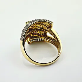 купить Золотое кольцо с природными бриллиантами 2,01 карат в Москве