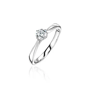купить Золотое кольцо с природным бриллиантом 0,37 карат в Москве