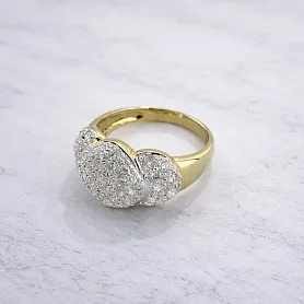 купить Золотое кольцо с природными бриллиантами 0,85 карат в Москве