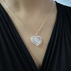 купить Золотая подвеска бренда Chopard Happy Diamonds 799202-5003 в Москве