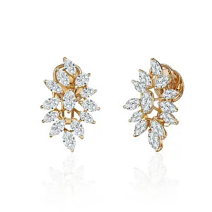 купить Золотые серьги с бриллиантами 4,90 карат в Москве