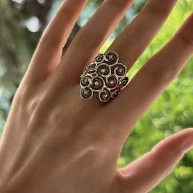 купить Кольцо бренда Alfieri & St.John с природными бриллиантами в Москве