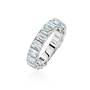 купить Золотое кольцо - дорожка с природными бриллиантами 5,60 карат в Москве