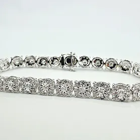 купить Золотой браслет с природными бриллиантами 4,81 карат в Москве