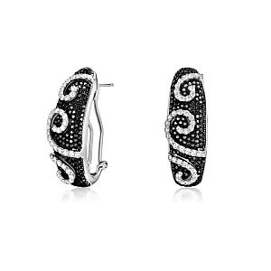 купить Золотые серьги с бриллиантами 0,90 карат в Москве