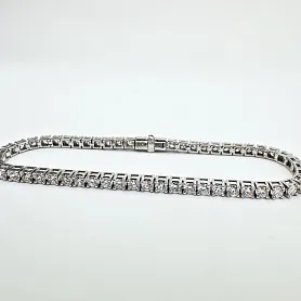 купить Золотой браслет-дорожка с природными бриллиантами 4,62 к-т в Москве