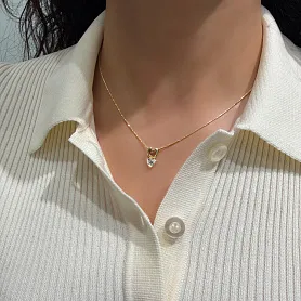 купить Золотая подвеска с бриллиантом "Сердце" 0,46 карат в Москве