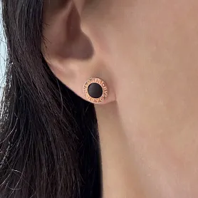 купить Серьги - пусеты бренда Bvlgari Bvlgari Onyx 354730 в Москве