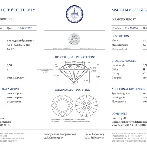 купить 0,50 ct. (H/VS1) в Москве