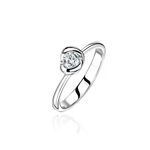 купить Золотое кольцо с бриллиантом 0.29 карат в Москве