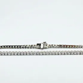 купить Золотой браслет-дорожка с природными бриллиантами 3,23 карат в Москве