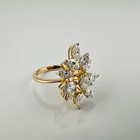 купить Золотое кольцо с бриллиантами 2,94 карат в Москве