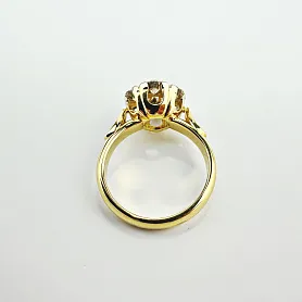 купить Золотое кольцо с природными бриллиантами 1,85 карат в Москве