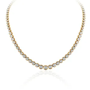 купить Золотое колье с природными бриллиантами 9 карат в Москве
