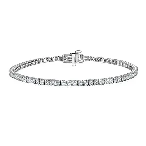 купить Золотой браслет-дорожка с природными бриллиантами 3,23 карат в Москве