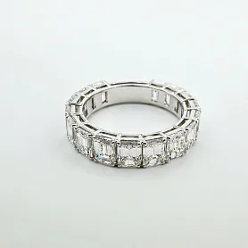 купить Золотое кольцо - дорожка с природными бриллиантами 5,60 карат в Москве