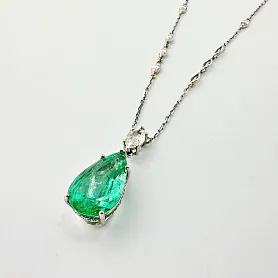 купить Золотая подвеска с уральским изумрудом 11,45 карат в Москве