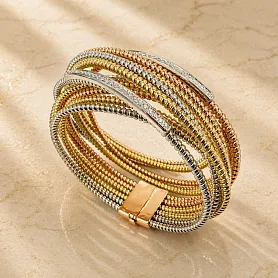 купить Золотой браслет с природными бриллиантами 0,78 к-т в Москве