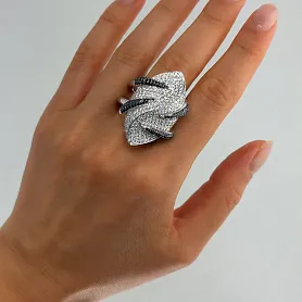 купить Золотое кольцо с бриллиантами 3,72 карат в Москве