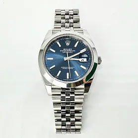купить Часы бренда ROLEX Datejust 41 mm BLUE DIAL JUBILEE в Москве