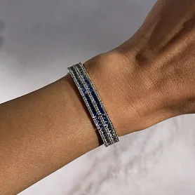 купить Браслет бренда Nilos Jewels с цветными сапфирами и бриллиантами в Москве