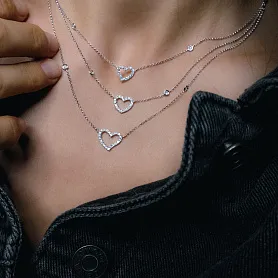 купить Золотое колье с природными бриллиантами 0,71 карат в Москве