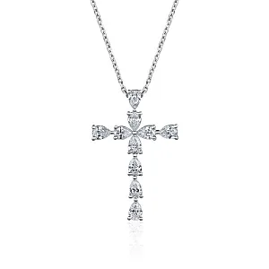 купить Золотая подвеска (крест) с природными бриллиантами 1,20 карат в Москве