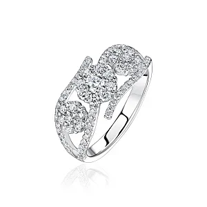 купить Золотое кольцо с природными бриллиантами 0,86 карат в Москве