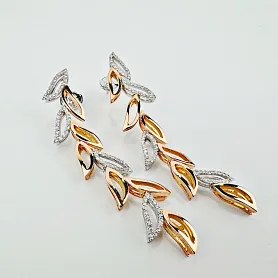 купить Золотые серьги бренда Piero Milano с бриллиантами в Москве