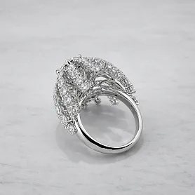 купить Золотое кольцо с природными бриллиантами 7,92 карат в Москве