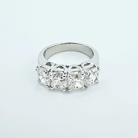 купить Платиновое кольцо с природными бриллиантами 4,05 карат в Москве