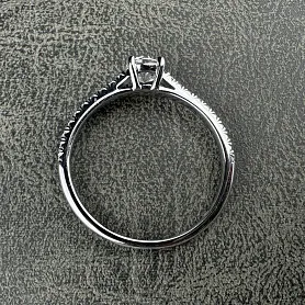 купить Золотое кольцо с природными бриллиантами 0,37 карат Sunlight в Москве