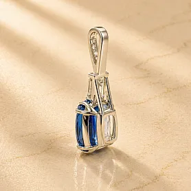 купить Золотая подвеска с природным сапфиром 10,82 карат в Москве