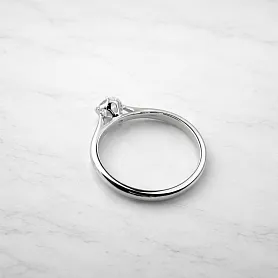 купить Золотое кольцо с природным бриллиантом 0,37 карат в Москве