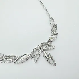 купить Золотое колье с природными бриллиантами 3,52 к-т в Москве