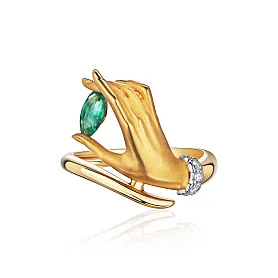 купить Кольцо бренда Carrera Y Carrera Hand emerald в Москве