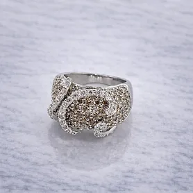 купить Золотое кольцо с природными бриллиантами 2,77 карат в Москве