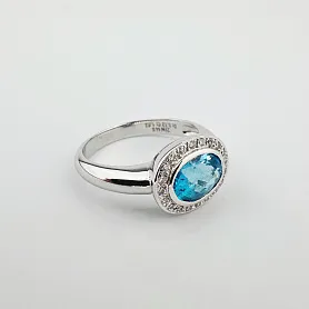 купить Золотое кольцо с топазом бренда ZEN Diamond в Москве