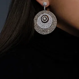 купить Золотые серьги с бриллиантами 20,28 карат в Москве