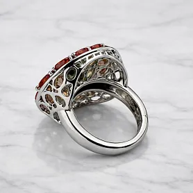 купить Кольцо бренда Gianni Lazzaro с цветными сапфирами в Москве