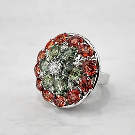 купить Кольцо бренда Gianni Lazzaro с цветными сапфирами в Москве