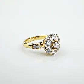 купить Золотое кольцо с природными бриллиантами 1,85 карат в Москве