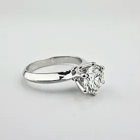 купить Золотое кольцо с природным бриллиантом 1,75 карат в Москве