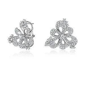 купить Золотые серьги с природными бриллиантами 3,05 карат в Москве