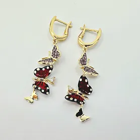 купить Золотые серьги бренда Roberto Bravo в Москве