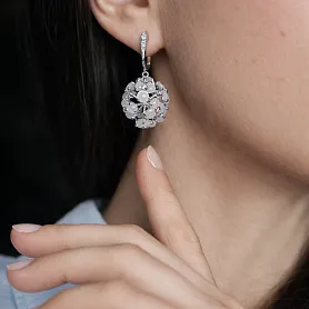 купить Золотые серьги бренда Utopia Cherry Blossom в Москве